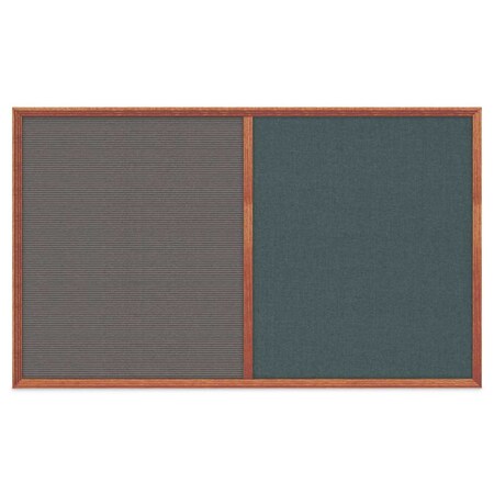 United Visual Products Slim Style Indoor Enclosed Corkboard, 18", UV501SCH-WHITE-APRICOT UV501SCH-WHITE-APRICOT